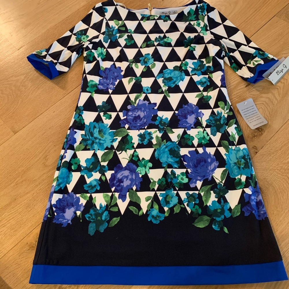 Eliza J geometric dress